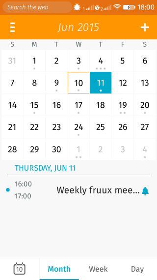 My calendars on Firefox OS